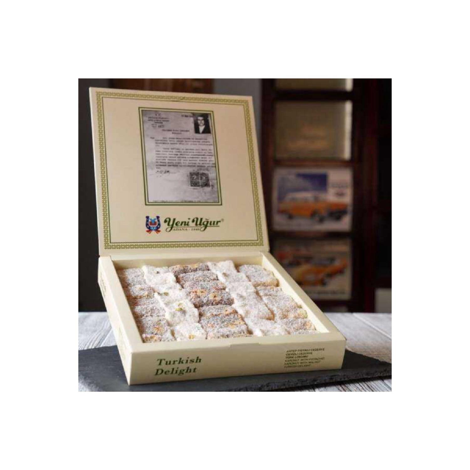 

Mixed Turkish Delight (sultan Turkish Delight, Hazelnut Turkish Delight, Cut Cezerye) 500 grams