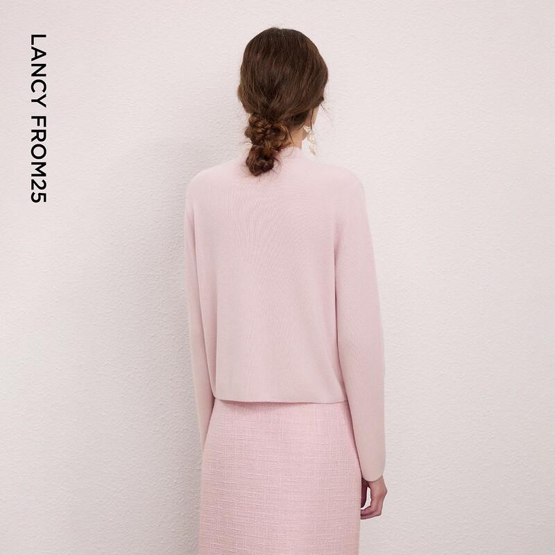 LANGZI Lantingxu Neo-Chinese Style Embroidered Wool Cardigan