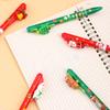 36Pcs Santa Claus Christmas Series Resin Patch Erasable Press Pen Cartoon Side Press Press Gel Pen Gift Pen 0.5mm Student Prize Gift Writing Tools Hol