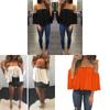 Premium Quality Fashion Women's Summer Off Shoulder Long Sleeve Casual Blouse