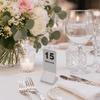 10pcs Double Sided Stainless Steel Table Numbers Stainless Steel Desk Number Card  Cafes