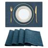 CM Tech Japanese Style Table Fabric Cotton Linen 30x45cm Double Layer Table Heat Easy Machine Creates a Great for and Restaurant Use Set of Placemats,