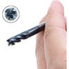 AUTOTOOLHOME 1/4" Carbide Square End Mill for Micro Grain Carbide Milling Cutter for Alloy Steel Hardened Steels 4 Flutes HRC50 (1, 1/4 In)
