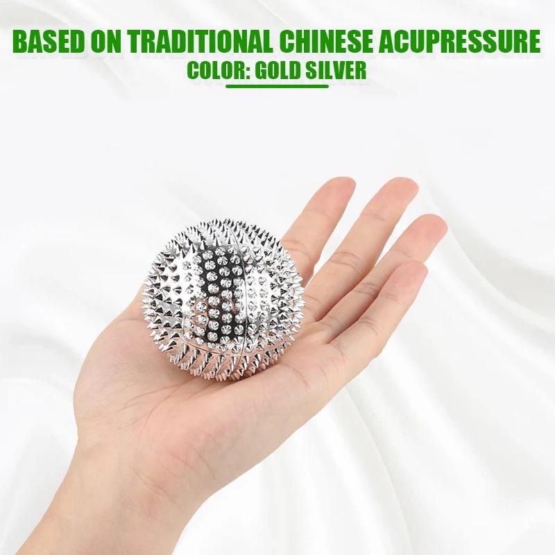 1 Pair Yoga Fitness Ball Durable Spiky Massage Ball Trigger Point Sport Fitness Hand Foot Pain Relief Magnetic Therapy Massager