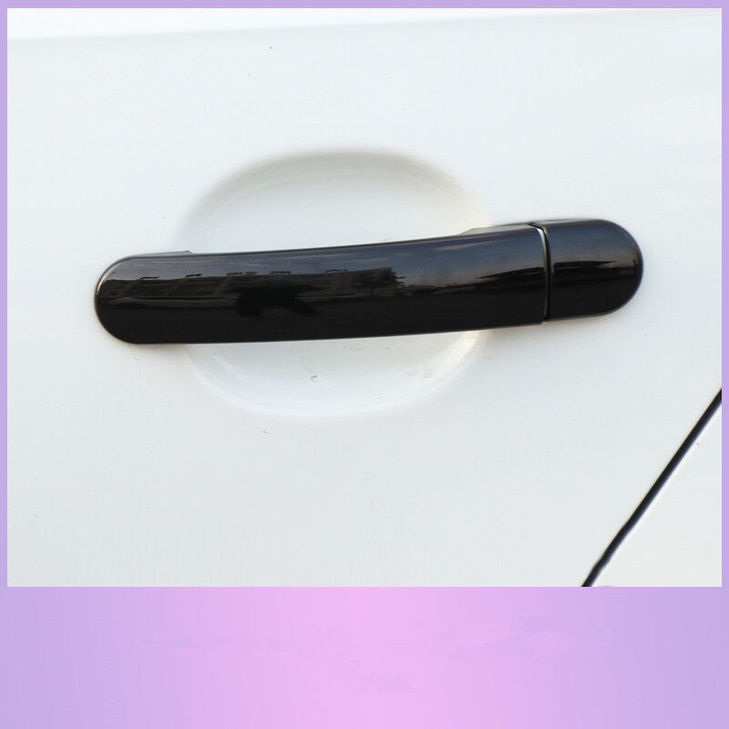 Für VW Polo 2010 2011 2012 2013 2014 2015 2016 2017 Schwarz Chrom Auto Türgriffabdeckungen Auto Zubehör Styling Aufkleber