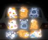 Seimeinoki Car Decal, Luminous Sticker, Cute Cat Pattern, Car Sticker,