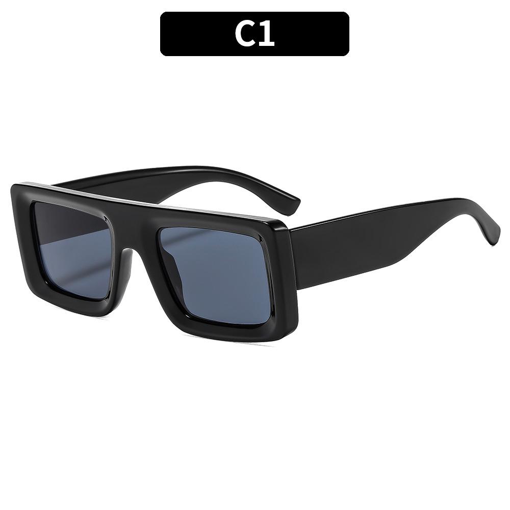 European And American New Square High-End Sunglasses Casual Versatile Outdoor Anti-Ultraviolet Sunglasses Internet Celebrity Sunglasses