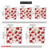 2pc  2D plane printing Curtains Berry Splash Versatile Polyester (without rod) Festive Ldeal for Bedroom   Living Room   Office