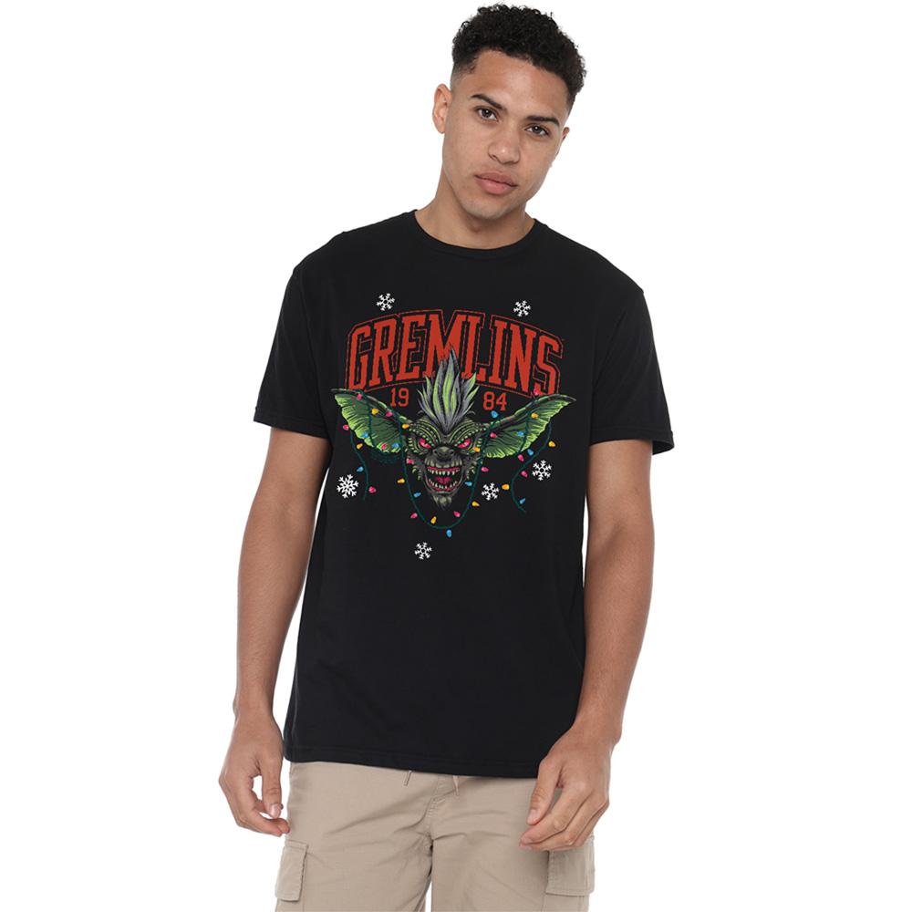 Gremlins Unisex Adult 1984 Lights Christmas T-Shirt