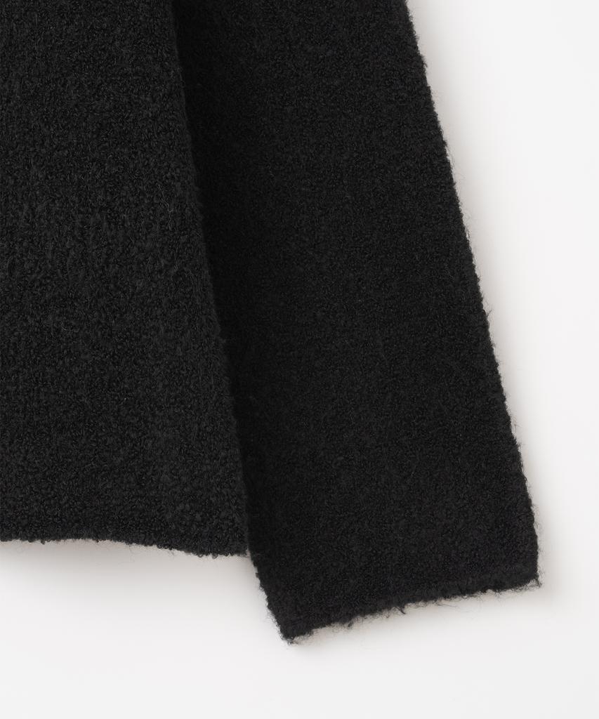 MILLO WOMEN Boucle Square Pullover Knit [Black]