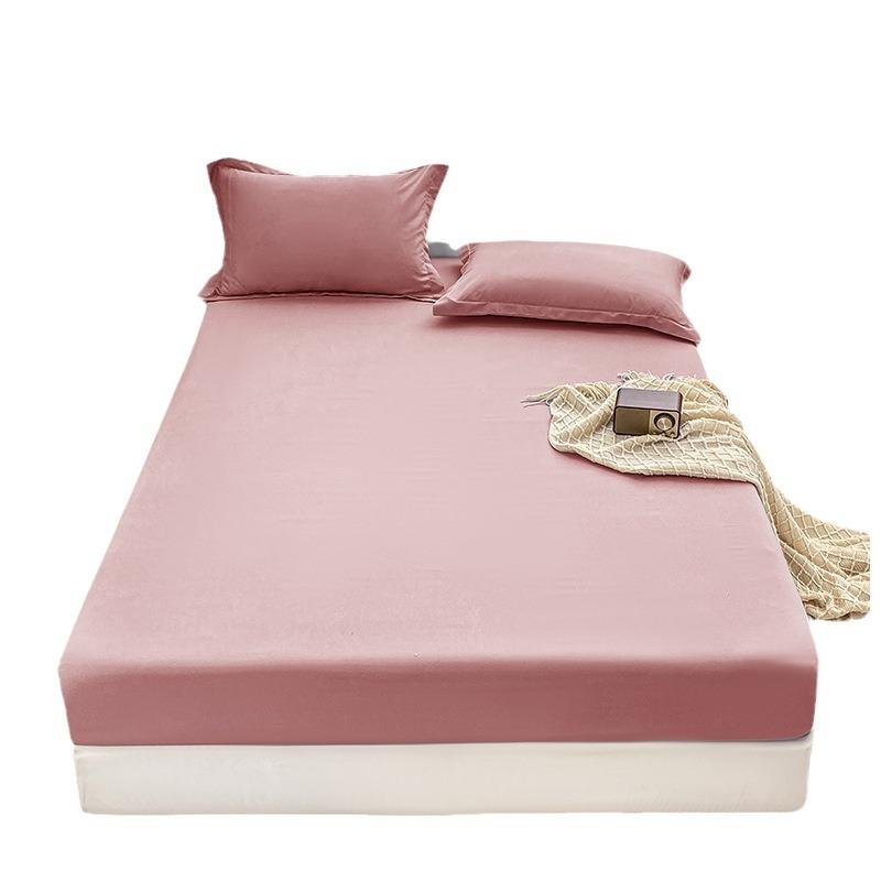 Three-piece Mattress Set, European and American Size Sheets, Solid Color, Universal In All Seasons