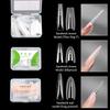 Sandwich Dual Nail Forms 60Pcs 15Size Quick Extensions-Dual Forms T-Shaped Ellipse Manicure Forms Top Mold Bottom Mold 3D