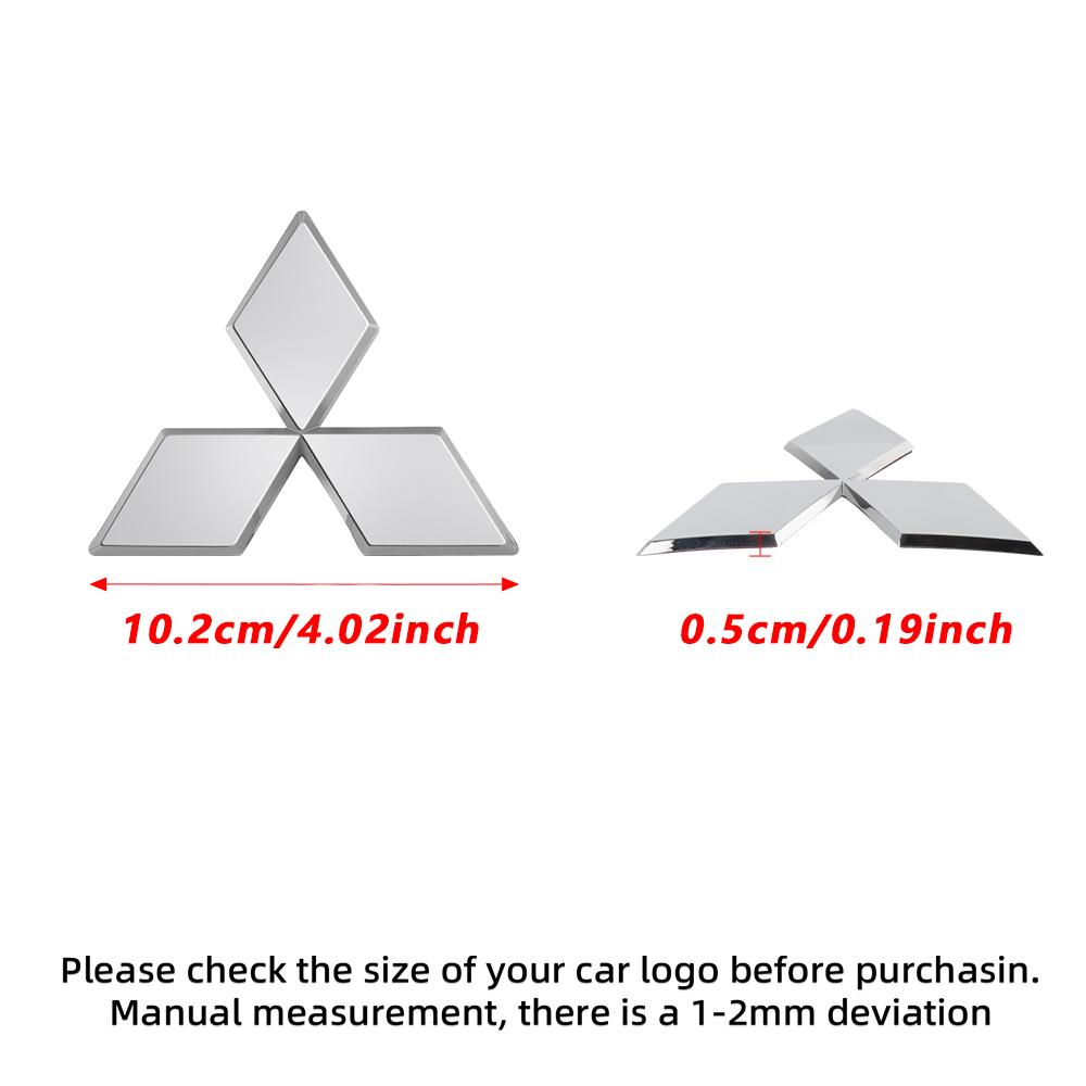 Car Logo Front Rear Stickers Decoration Badge Accessories For Mitsubishi 9 Ralliart ASX L200 Colt Outlander Pajero Lancer Cross