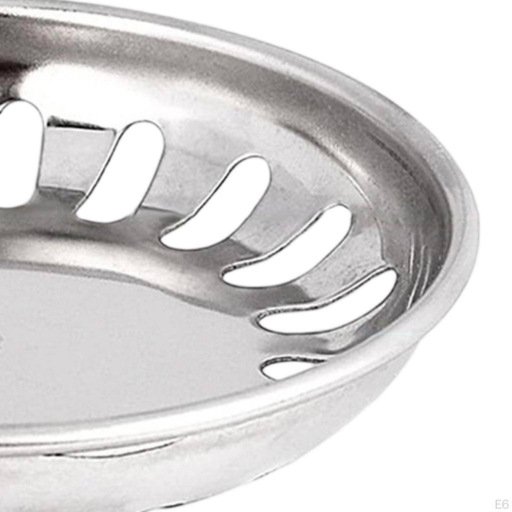 Kitchen Sink Basket Strainer Food Catcher Anti Clog Drain Cover Waste Plug