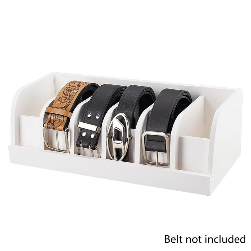 1 шт Органайзер для ремней из бамбука - Деревянное хранилище для шкафа для спальни Подставка для украшений Многофункциональный дизайн с отсеками Прочный C 2080₽