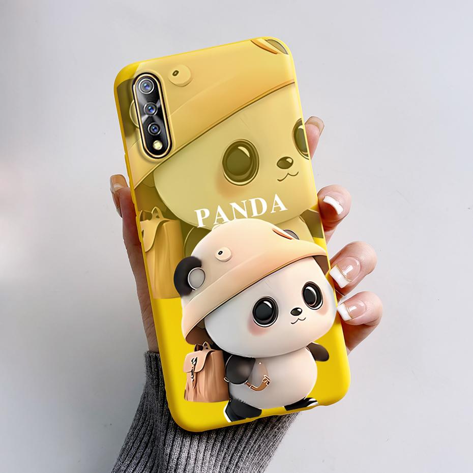 For vivo S1 Case 1907 V1913A Phone Cover Cute Rabbit Panda Shockproof Bumper For Vivo V17 Neo Fundas For Vivo Z5 IQ00 855 Coque