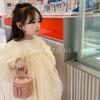 Stylish Mini Pu Bucket Bag For Girls With Chain Crossbody Design Perfect For Kids