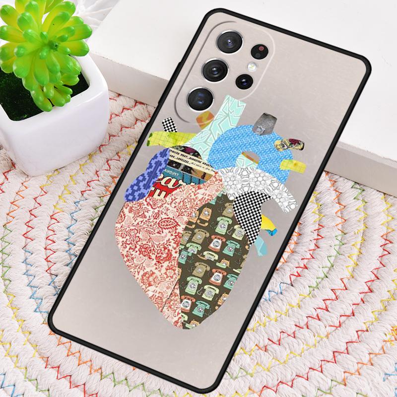 Medical Human Organs Heart Art Silicone Phone Case For Samsung Galaxy Note 10 Pro S26 S25 S24 S23 S22 S21 Plus Ultra Capa Cover