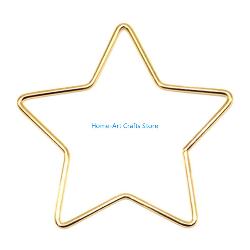 Y3NA Handgemachter Traumfänger Metallring Makramee Stern Reifen Traumfänger Rahmen Kreis