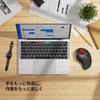 Nulea M505 Wireless Trackball DPI Precise and Smooth Index Finger Ergonomic Bluetooth and Compatible with and Red Mouse, 5-Level Adjustment,