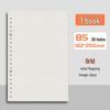 B5 Loose-Leaf Notebook Refill, 26-Hole, A5 Detachable, Horizontal Lines or Grid, Ideal for Postgraduate Exams