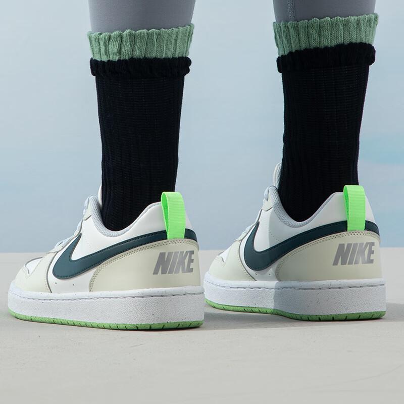 Nike Court Borough Low Recraft GS Coconut Milk Jungle Green Kids Sneakers Cream White Dark-Jungle-Green FV8121-131