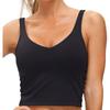 Women’s Sleeveless Crop Tank Top with Scoop Neck Fitted Athletic Design for Yoga Running Gym and Everyday Wear