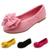 Girls Slip On Ballet Flats Bow Detail Princess Shoes Comfortable Soft Sole Casual Dress Shoes for Kids