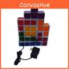 Tetris Block Stacking Night Lamp With Flashing Led Light For Teen Bedroom Decor