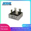 SEP KBPC2510 25A 1000V Aluminum Square Flat Pin Bridge Rectifier