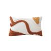 Ins Wind Tufted Pillowcase Coffee Color Cushion Cover Geometric Pattern Living Room Sofa Bed Waist Pillow Back Rest