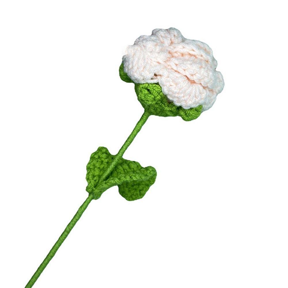 Knitting Woven Wedding Decoration Knitting Flower Artificial Flower Fake Flowers Hand Knitting Rose