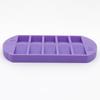8-Grids Nail Tip Storage Tray With L/R Mark False Nail Display Organizer Reusable Nail Art Storage Plate For Salon & Home Manicu