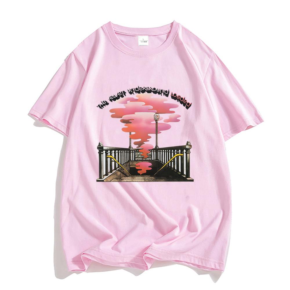 T-Shirts der Rockband The Velvet Underground – Herren-T-Shirts mit U-Bahn-Ausgang-Smog-Motiv – Rundhalsausschnitt