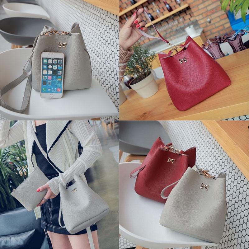 Premium Quality New Fashion Bucket Bag For Women In Elegant Pure Color Design