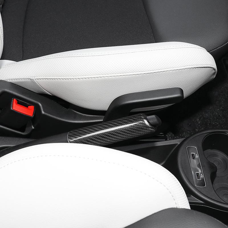 Fiat 500 Carbon Fiber Handbrake Grip Cover Trim