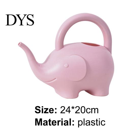 Water Pot Can Anti-slid Handle Cute Plastic Creative Watering Elephant Shape for Garden Bottle