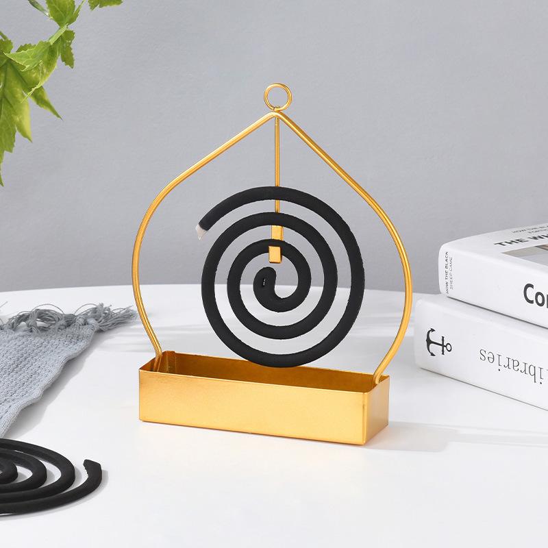 Minimalist Iron Art Hanging Mosquito Coil Holder & Incense Burner