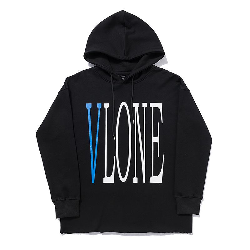 Vlone Blue Big V Venom Snake Hoodie: Unisex Loose Fit Sweatshirt