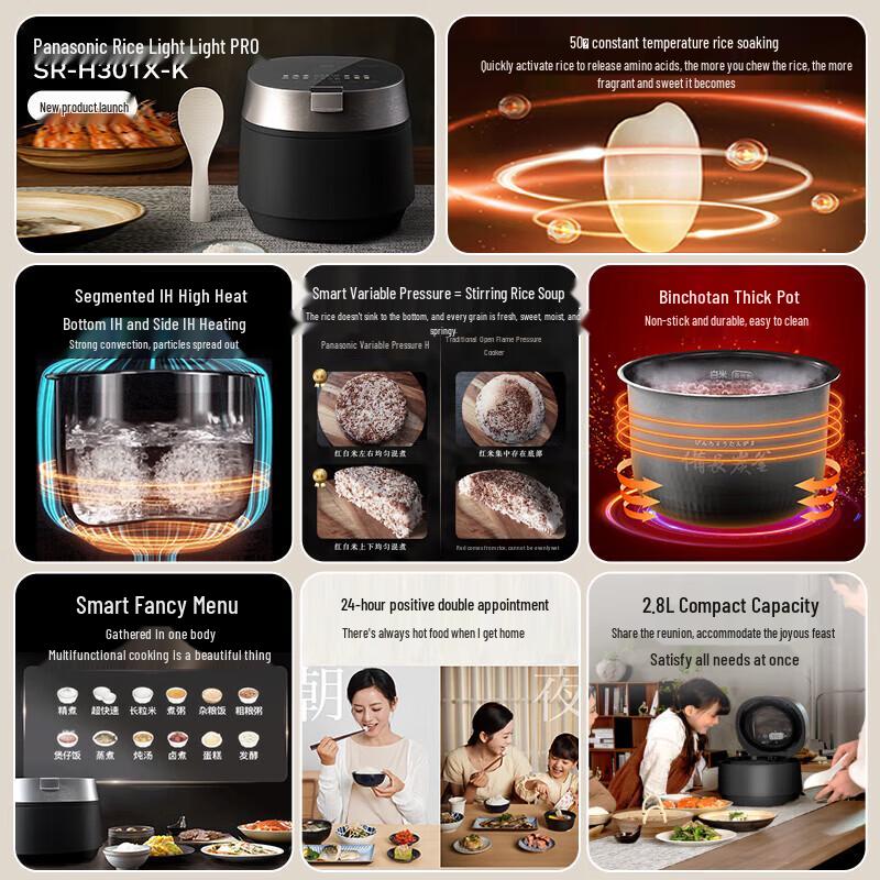 Panasonic LightPRO IH Variable Pressure Rice Cooker