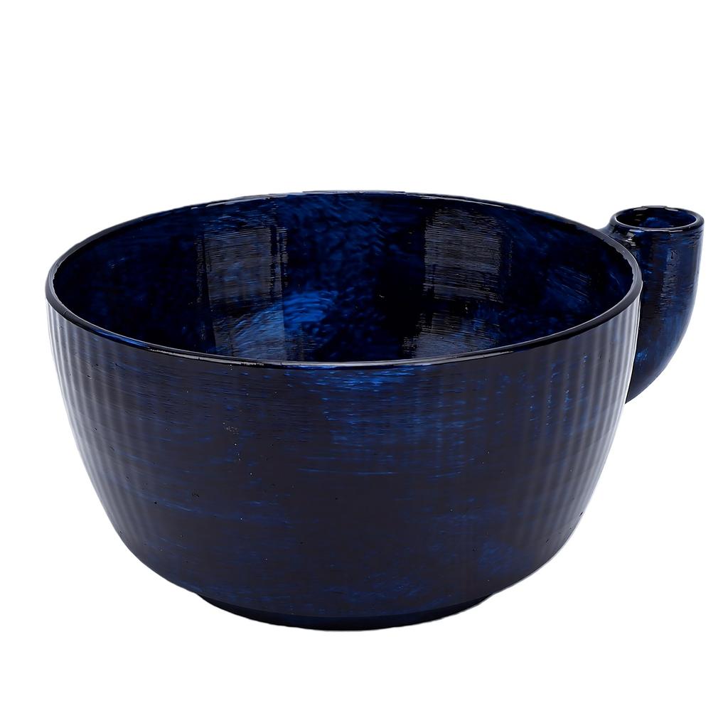 Swirling Wash Bowl with Drain Holes 3D Printed Fruit Vegetable Washing Colander for Home Kitchen Blue
