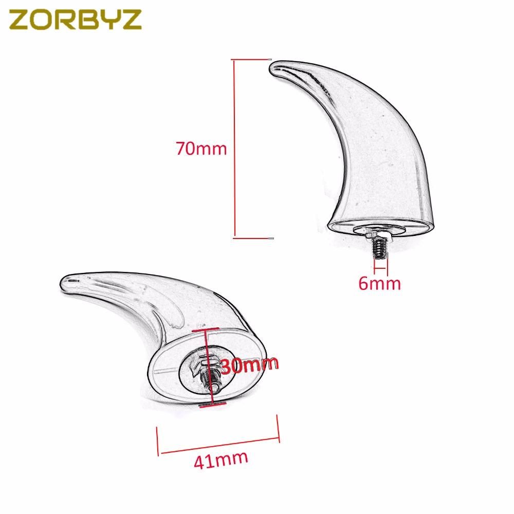 ZORBYZ Chromované Přední Blatníkové Rohy Dekorace Pro Harley Honda Ymaha suzuki Kawasaki Motocykl