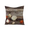 New Retro Style Polyester Pillow Cover Conch Shell Printed Cushion Pillow Cover Home Furnishings