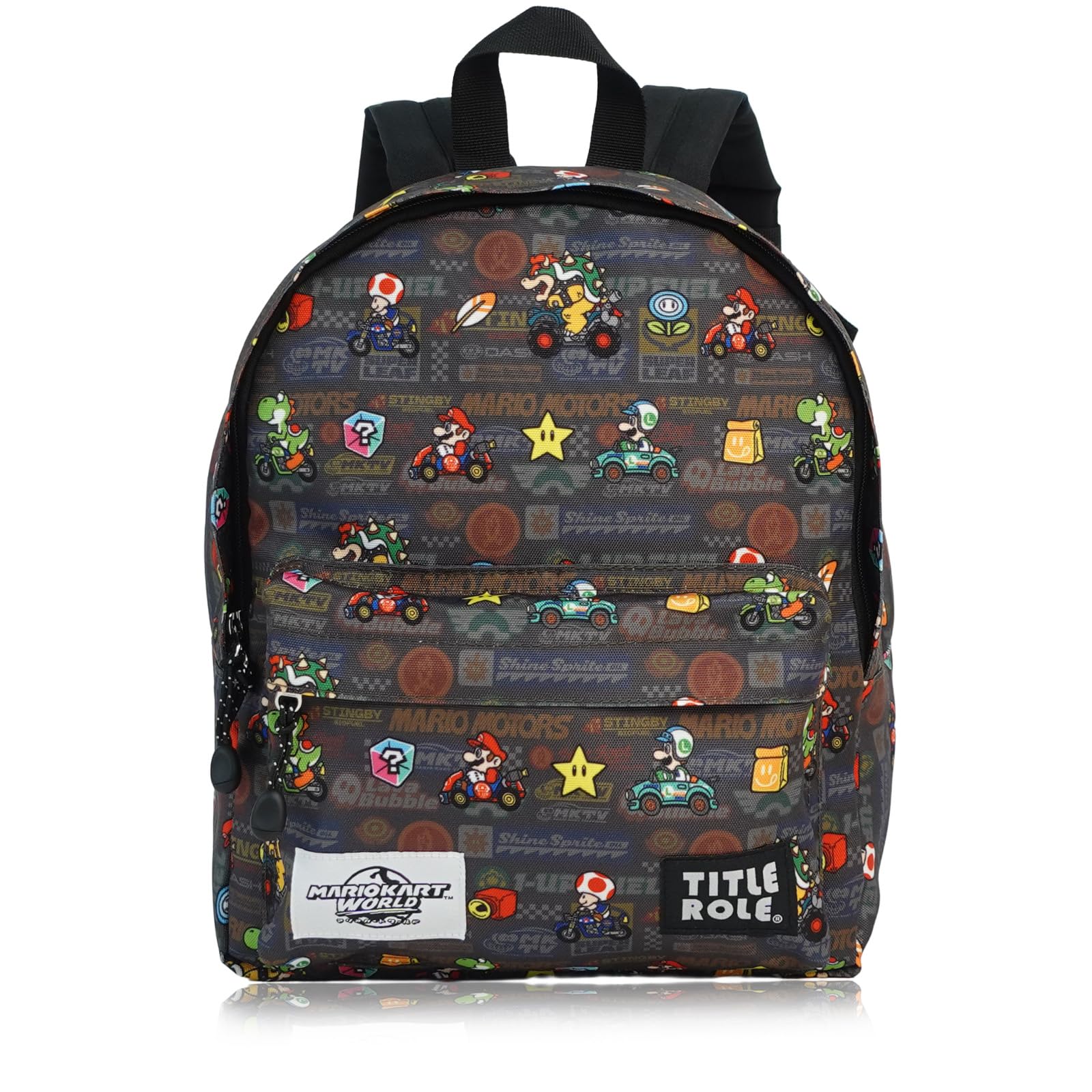 

Mario Kart World Backpack Mario Luigi B5 Size Capacity Perfect for School and Commuting to School [TITLE ROLE] - & - - Trips, Travel, чёрный