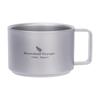 Boundless Voyage Titanium Mug Coffee Double Wall Primary Heat for Outdoor Includes Mini Coffee Spoon Ti3085D Cup Cup, Mug, 100ml, Color/Crystal