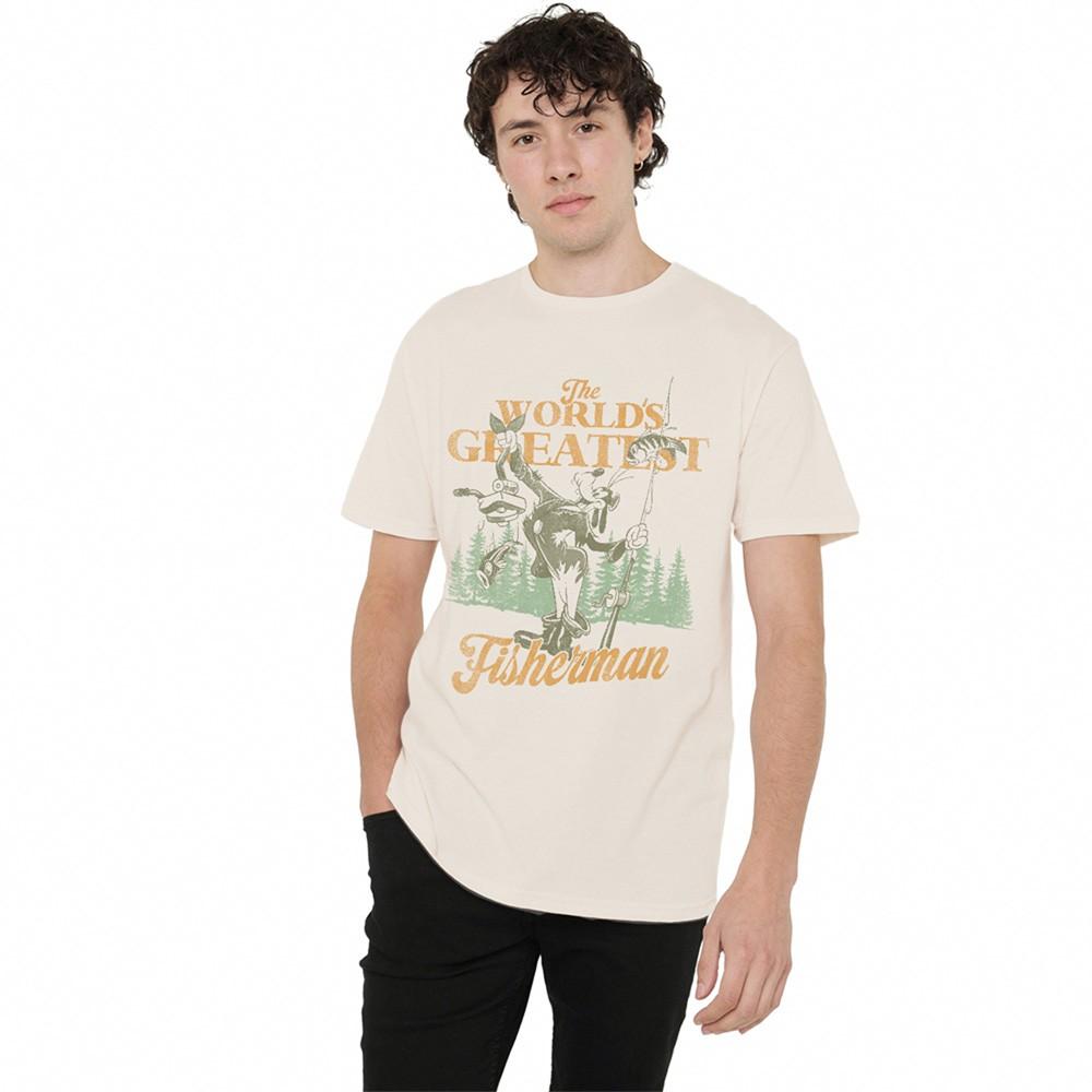 Mickey Friends Greatest Fisherman Goofy Dad T-Shirt S-3XL Natural XXL