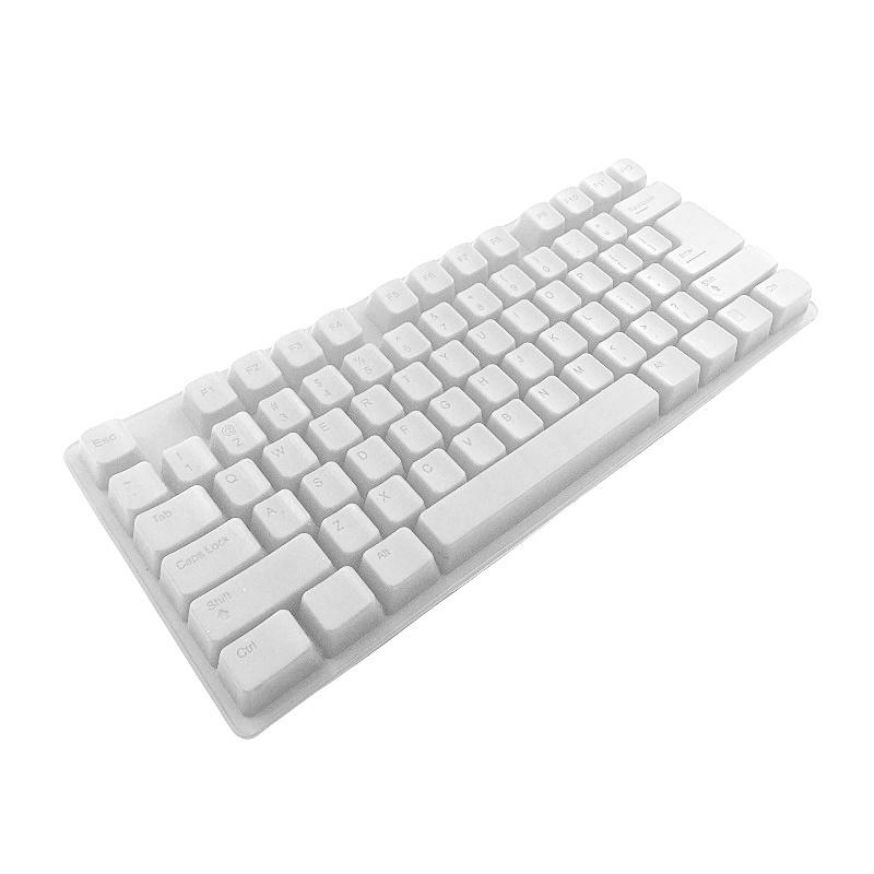 Mechanical Computer Keyboard Shape Silicone Mold Keycap Chocolate Candy Mould Ice Tray DIY Cake Decorating Tools