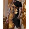 16 summer new fashion 1D lion print men's sportswear 1-piece wholesale