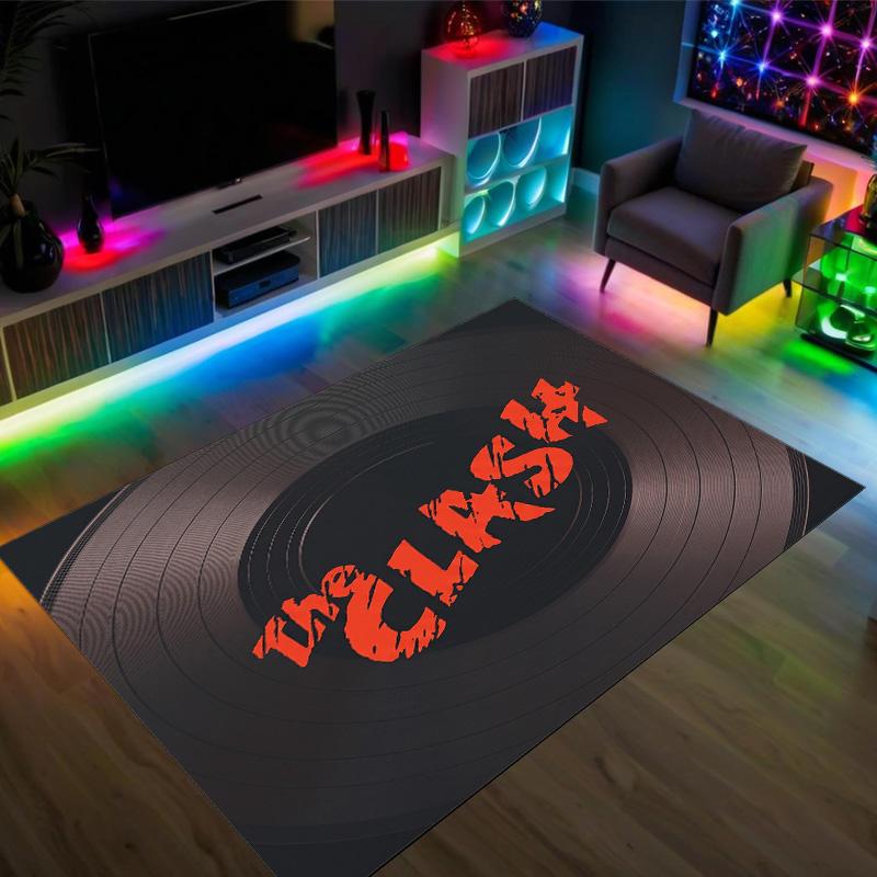 The Clash Design Crystal Velvet Carpet Cozy Non?Slip Printed Rug For Bedroom Living Room Entrance