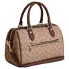 Coach Rowan 25 Sticker Print Zipper Closure Coated Canvas Shoulder Crossbody Tote Bag Medium Women bags Brown Tan CV961-IMXHE